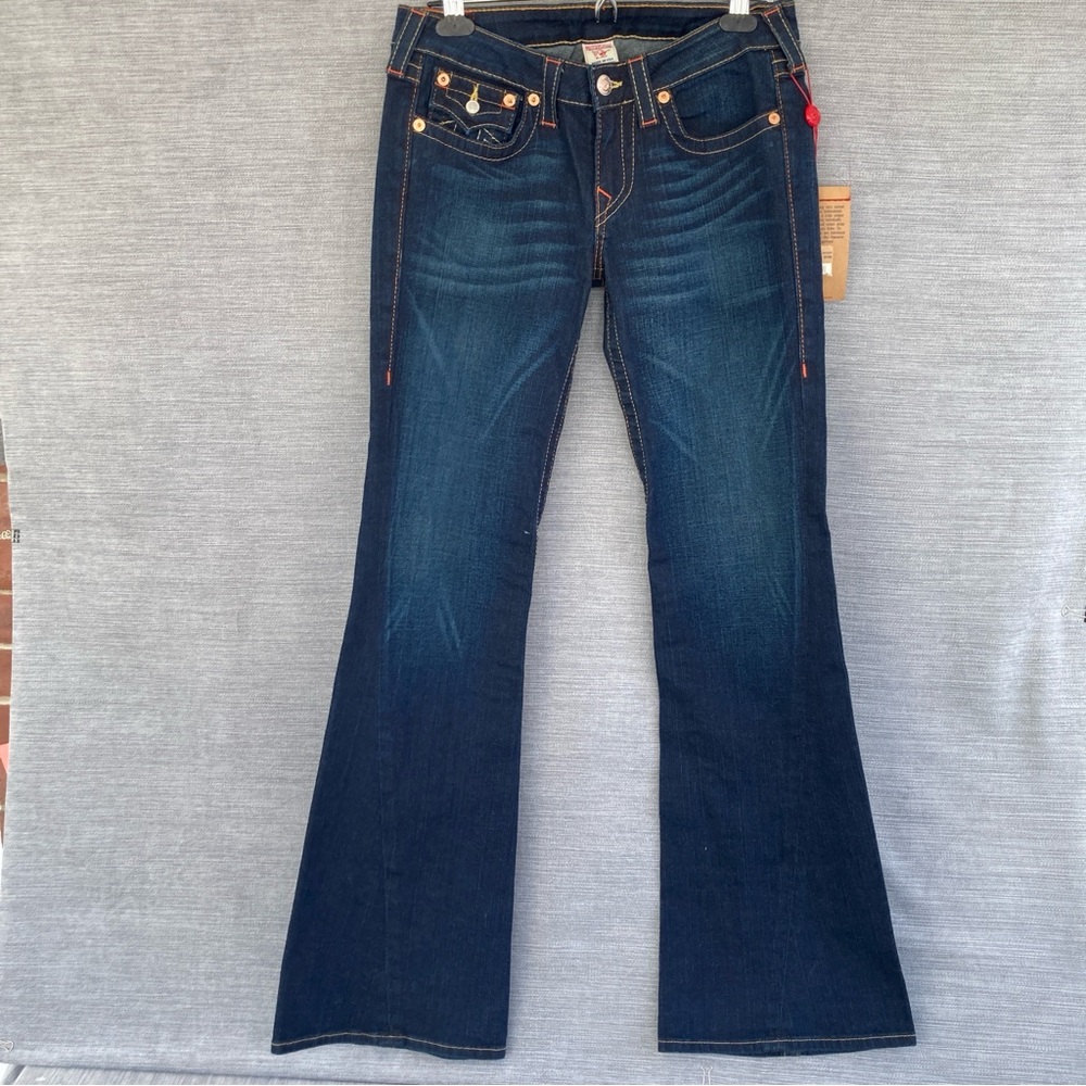 True Religion Jeans Joey Flare Dark Wash